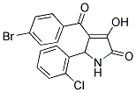 4-(4-BROMOBENZOYL)-5-(2-CHLOROPHENYL)-3-HYDROXY-1,5-DIHYDRO-2H-PYRROL-2-ONE Struktur