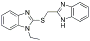 2-[(1H-BENZIMIDAZOL-2-YLMETHYL)THIO]-1-ETHYL-1H-BENZIMIDAZOLE Struktur