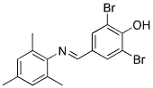 2,6-DIBROMO-4-[(MESITYLIMINO)METHYL]PHENOL Struktur