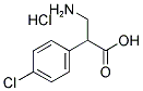 3-AMINO-2-(4-CHLORO-PHENYL)-PROPIONIC ACID HCL Struktur