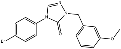 4-(4-BROMOPHENYL)-2-(3-METHOXYBENZYL)-2,4-DIHYDRO-3H-1,2,4-TRIAZOL-3-ONE Struktur