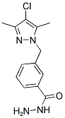 3-(4-CHLORO-3,5-DIMETHYL-PYRAZOL-1-YLMETHYL)-BENZOIC ACID HYDRAZIDE Struktur