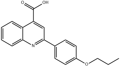 2-(4-PROPOXY-PHENYL)-QUINOLINE-4-CARBOXYLIC ACID Struktur