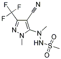 N'-[4-CYANO-1-METHYL-3-(TRIFLUOROMETHYL)-1H-PYRAZOL-5-YL]-N'-METHYLMETHANESULFONOHYDRAZIDE Structure