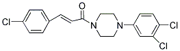 3-(4-CHLOROPHENYL)-1-[4-(3,4-DICHLOROPHENYL)PIPERAZINO]-2-PROPEN-1-ONE Struktur