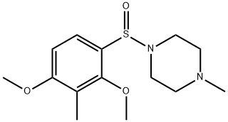 1-[(2,4-DIMETHOXY-3-METHYLPHENYL)SULFINYL]-4-METHYLPIPERAZINE Struktur