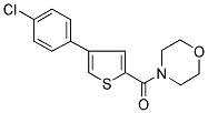 4-[[4-(4-CHLOROPHENYL)THIOPHEN-2-YL]CARBONYL]MORPHOLINE Struktur