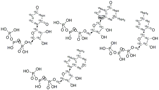 RIBONUCLEOSIDE 5'-TRIPHOSPHATE MIXTURE (U-13C; U-15N) Struktur