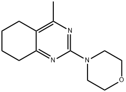 4-METHYL-2-MORPHOLINO-5,6,7,8-TETRAHYDROQUINAZOLINE Struktur