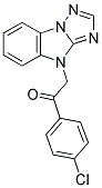 1-(4-CHLOROPHENYL)-2-(4H-[1,2,4]TRIAZOLO[1,5-A]BENZIMIDAZOL-4-YL)ETHANONE Struktur