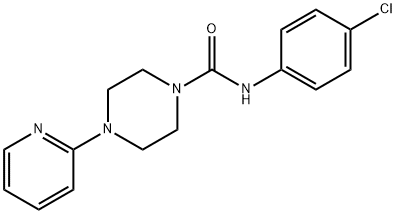 N-(4-CHLOROPHENYL)(4-(2-PYRIDYL)PIPERAZINYL)FORMAMIDE Struktur