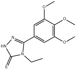 4-ETHYL-5-(3,4,5-TRIMETHOXYPHENYL)-4H-1,2,4-TRIAZOLE-3-THIOL Struktur