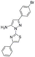 3-(4-BROMOPHENYL)-1-(4-PHENYL-1,3-THIAZOL-2-YL)-1H-PYRAZOL-5-AMINE Struktur