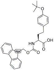 (S)-N-ALPHA-(9-FLUORENYLMETHYLOXYCARBONYL)-4-T-BUTYL-HOMO-TYROSINE Struktur