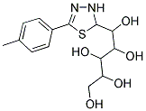 1-[5-(4-METHYLPHENYL)-2,3-DIHYDRO-1,3,4-THIADIAZOL-2-YL]PENTANE-1,2,3,4,5-PENTOL Struktur