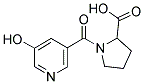 1-(5-HYDROXY-PYRIDINE-3-CARBONYL)-PYRROLIDINE-2-CARBOXYLIC ACID Struktur