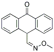 10-OXO-9,10-DIHYDRO-9-ANTHRACENECARBALDEHYDE O-METHYLOXIME Struktur