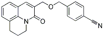 4-[((2,3-DIHYDRO-5-OXO-(1H,5H)-BENZO[IJ]QUINOLIZIN-6-YL)METHOXY)METHYL]BENZONITRILE Struktur