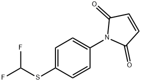 1-[4-[(DIFLUOROMETHYL)THIO]PHENYL]-1H-PYRROLE-2,5-DIONE Struktur