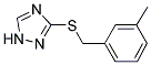 3-METHYLBENZYL 1H-1,2,4-TRIAZOL-3-YL SULFIDE Struktur