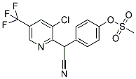 4-(1-[3-CHLORO-5-(TRIFLUOROMETHYL)-2-PYRIDINYL]-2-NITRILOETHYL)PHENYL METHANESULFONATE Struktur