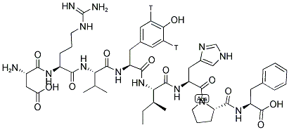 [TYROSYL-3,5-3H]ANGIOTENSIN II (5-L-ISOLEUCINE) Struktur