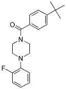 4-(TERT-BUTYL)PHENYL 4-(2-FLUOROPHENYL)PIPERAZINYL KETONE Struktur