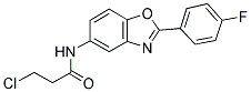 3-CHLORO-N-[2-(4-FLUOROPHENYL)-1,3-BENZOXAZOL-5-YL]PROPANAMIDE Struktur