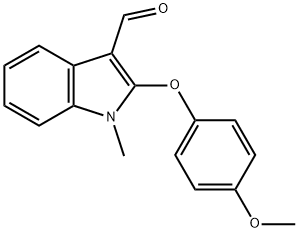 2-(4-METHOXYPHENOXY)-1-METHYL-1H-INDOLE-3-CARBALDEHYDE Struktur