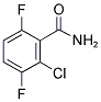 2-CHLORO-3,6-DIFLUOROBENZAMIDE Struktur