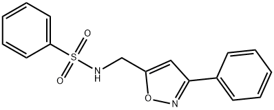 N-[(3-PHENYL-5-ISOXAZOLYL)METHYL]BENZENESULFONAMIDE Struktur