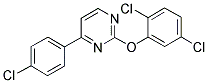 4-(4-CHLOROPHENYL)-2-(2,5-DICHLOROPHENOXY)PYRIMIDINE Struktur