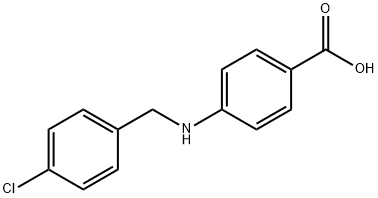 4-((4-CHLOROBENZYL)AMINO)BENZOIC ACID Struktur