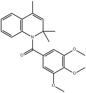 (3,4,5-TRIMETHOXYPHENYL)(2,2,4-TRIMETHYLQUINOLIN-1(2H)-YL)METHANONE Struktur