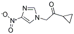 1-CYCLOPROPYL-2-(4-NITRO-1H-IMIDAZOL-1-YL)-1-ETHANONE Struktur