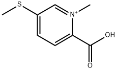 2-CARBOXY-1-METHYL-5-(METHYLSULFANYL)PYRIDINIUM Struktur