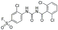 3-CHLORO-4-(([(2,6-DICHLOROBENZOYL)AMINO]CARBONYL)AMINO)BENZENESULFONYL FLUORIDE Struktur