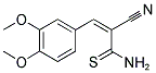 2-CYANO-3-(3,4-DIMETHOXY-PHENYL)-THIOACRYLAMIDE Struktur