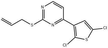 2-(ALLYLSULFANYL)-4-(2,5-DICHLORO-3-THIENYL)PYRIMIDINE Struktur