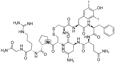 VASOPRESSIN, [ARG8, TYROSYL-3,5-3H] Struktur