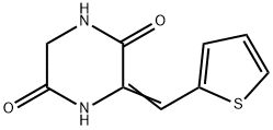 3-(2-THIENYLMETHYLENE)TETRAHYDRO-2,5-PYRAZINEDIONE Struktur