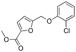 5-(2-CHLORO-PHENOXYMETHYL)-FURAN-2-CARBOXYLIC ACID METHYL ESTER Struktur