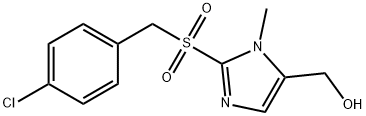 (2-[(4-CHLOROBENZYL)SULFONYL]-1-METHYL-1H-IMIDAZOL-5-YL)METHANOL Struktur