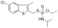 [(5-CHLORO-3-METHYLBENZO[B]THIOPHEN-2-YLMETHYL)THIO]ISOPROPYLAMIDOMETHYLPHOSPHATE Struktur