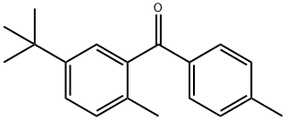 2,4'-DIMETHYL-5-TERT-BUTYLBENZOPHENONE Struktur