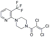 2,3,3-TRICHLORO-1-(4-[3-(TRIFLUOROMETHYL)PYRIDIN-2-YL]PIPERAZINO)PROP-2-EN-1-ONE Struktur