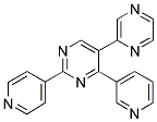 5-(PYRAZIN-2-YL)-2-(PYRIDIN-4-YL)-4-(PYRIDIN-3-YL)PYRIMIDINE Struktur