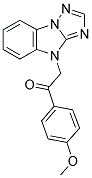 1-(4-METHOXYPHENYL)-2-(4H-[1,2,4]TRIAZOLO[1,5-A]BENZIMIDAZOL-4-YL)ETHANONE Struktur