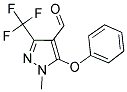 1-METHYL-5-PHENOXY-3-(TRIFLUOROMETHYL)-1H-PYRAZOLE-4-CARBALDEHYDE Struktur