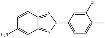 2-(3-CHLORO-4-METHYL-PHENYL)-2H-BENZOTRIAZOL-5-YLAMINE Struktur